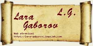 Lara Gaborov vizit kartica